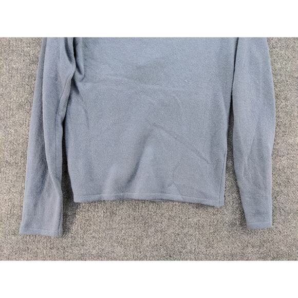 ESprit Girl's 85% Lambswool 1/4 Zip Pullover Sweater Size M Blue Zip Pocket - Picture 6 of 9